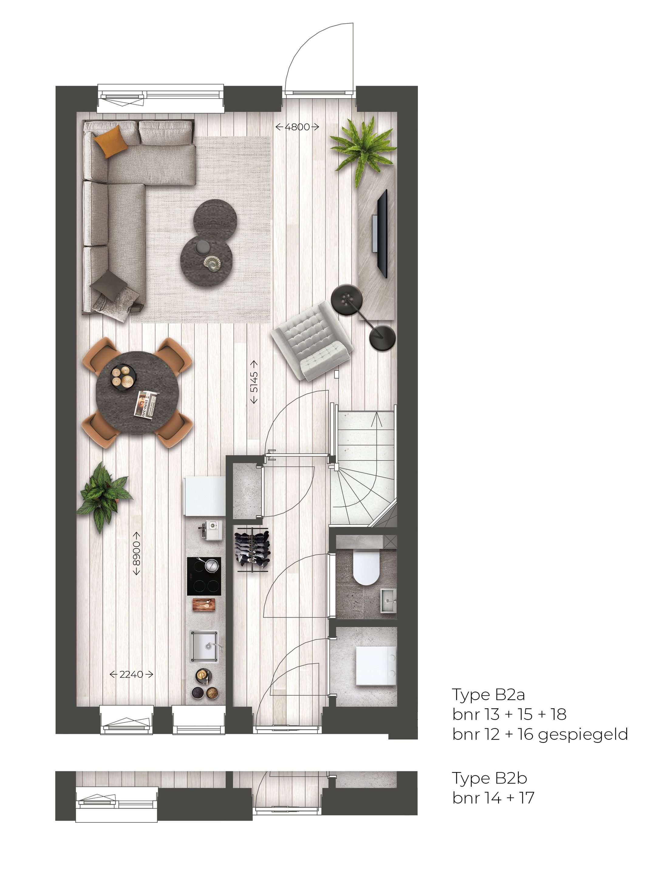 Foto 3 van Roodhekkenpas-West l tussenwoning | B2 (Bouwnr. 12)