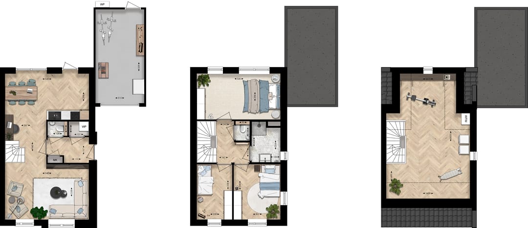 Foto 2 van Hoekwoning met garage (Bouwnr. D.23)