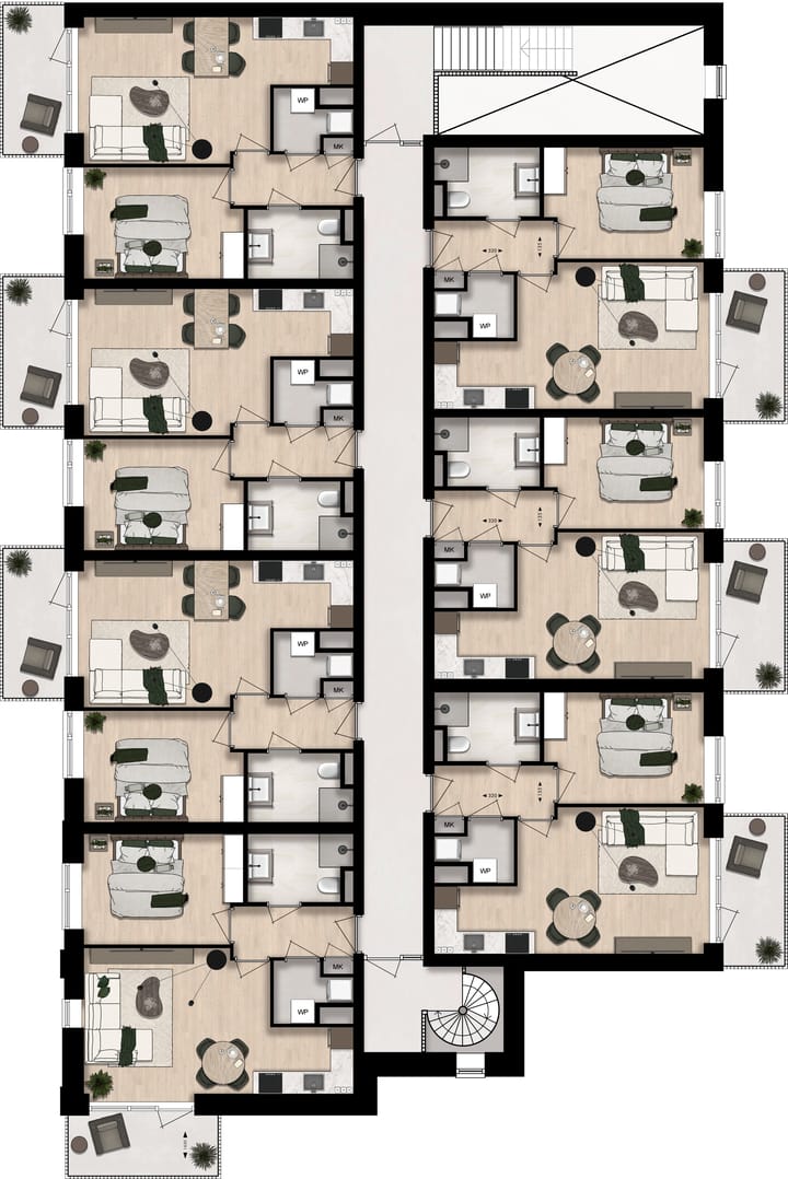 Foto 10 van Appartement 2evd (Bouwnr. D.38)