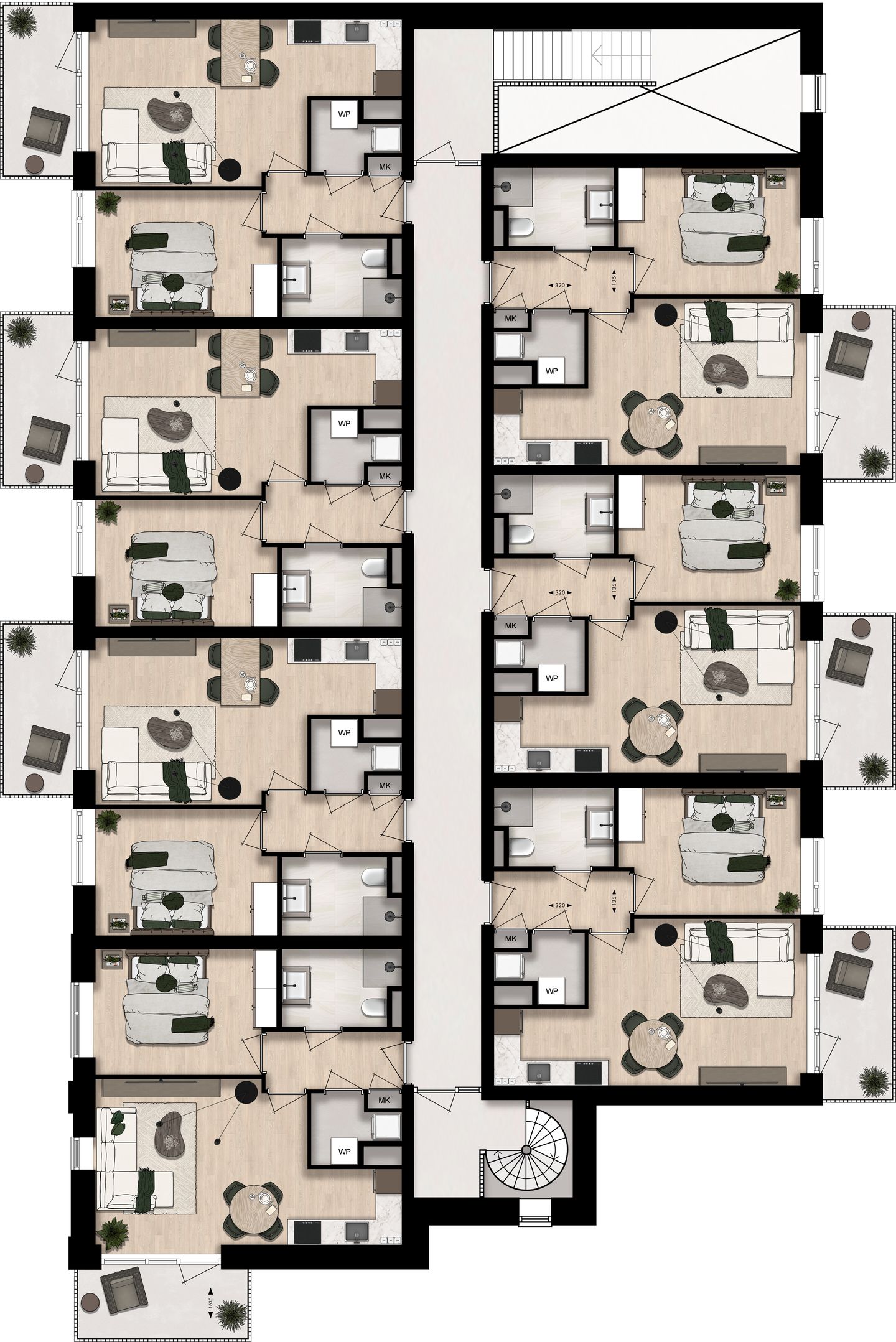 Foto 10 van Appartement 2evd (Bouwnr. D.43)