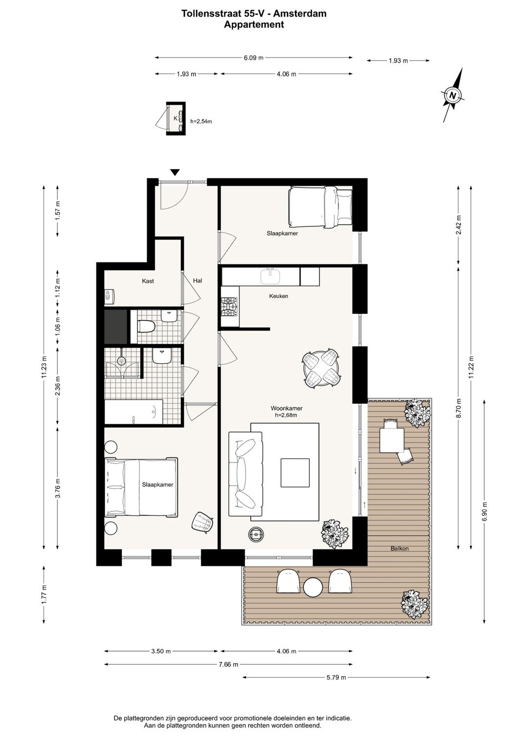 Foto 41 van Tollensstraat 55-V