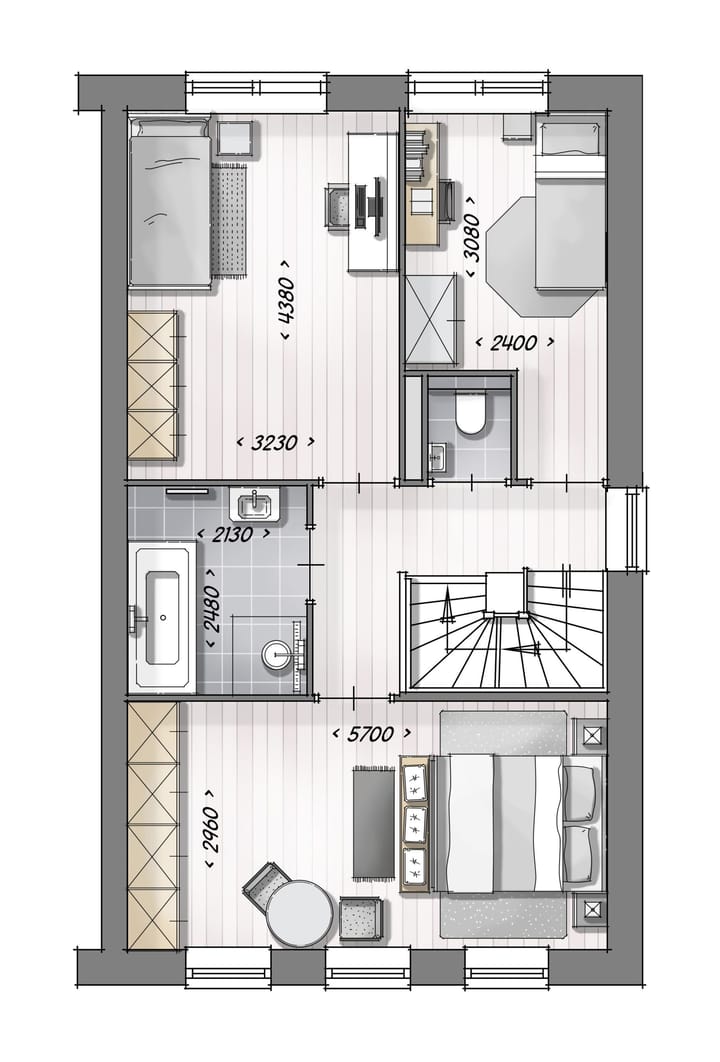 Foto 4 van 2-onder-1-kap woningen (type Eranthis) (Bouwnr. 6)