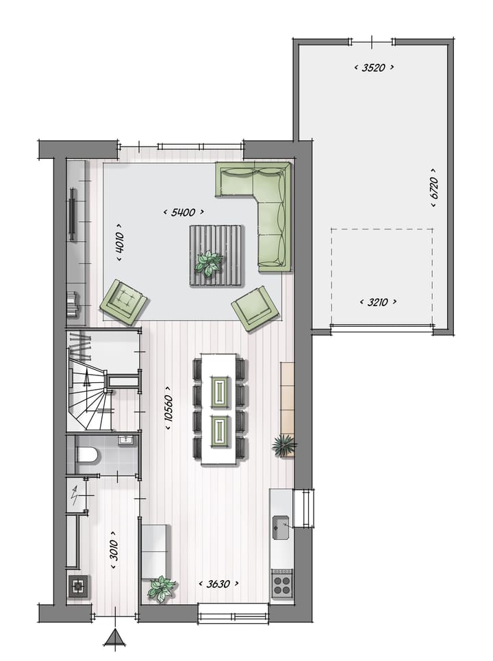 Foto 4 van Hoekwoningen (type Anemone) (Bouwnr. 21)