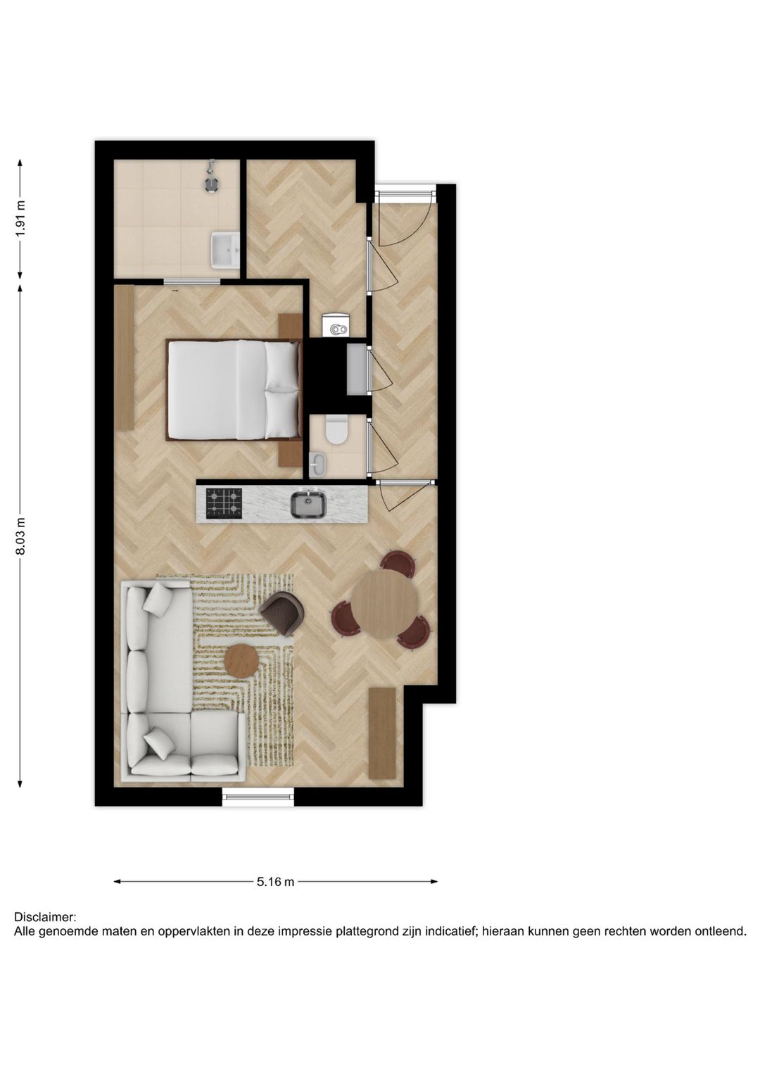 Foto 7 van Loft-appartement (Bouwnr. 15)