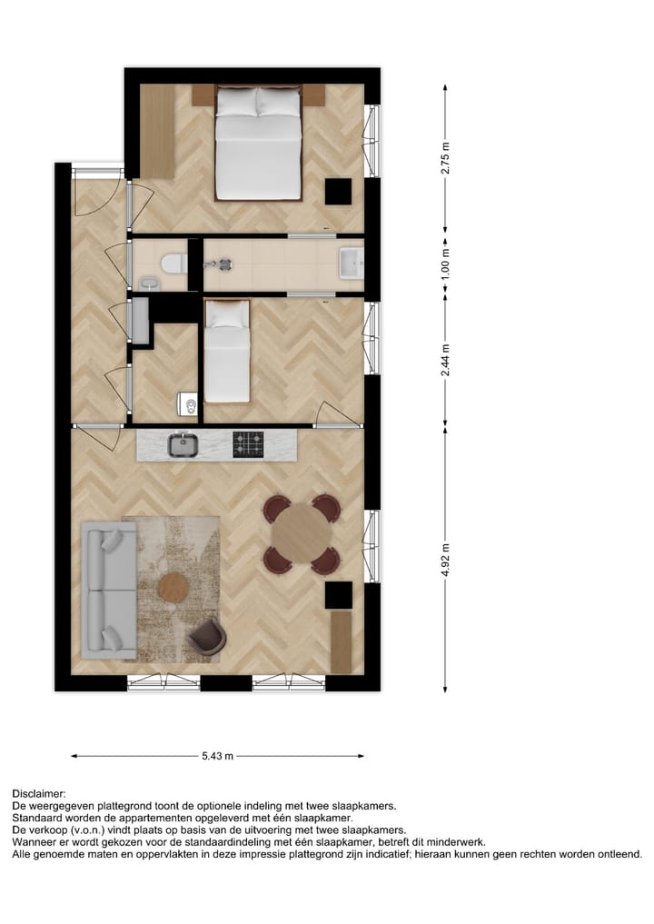 Photo 10 of 3-kamerappartement (Bouwnr. 6)