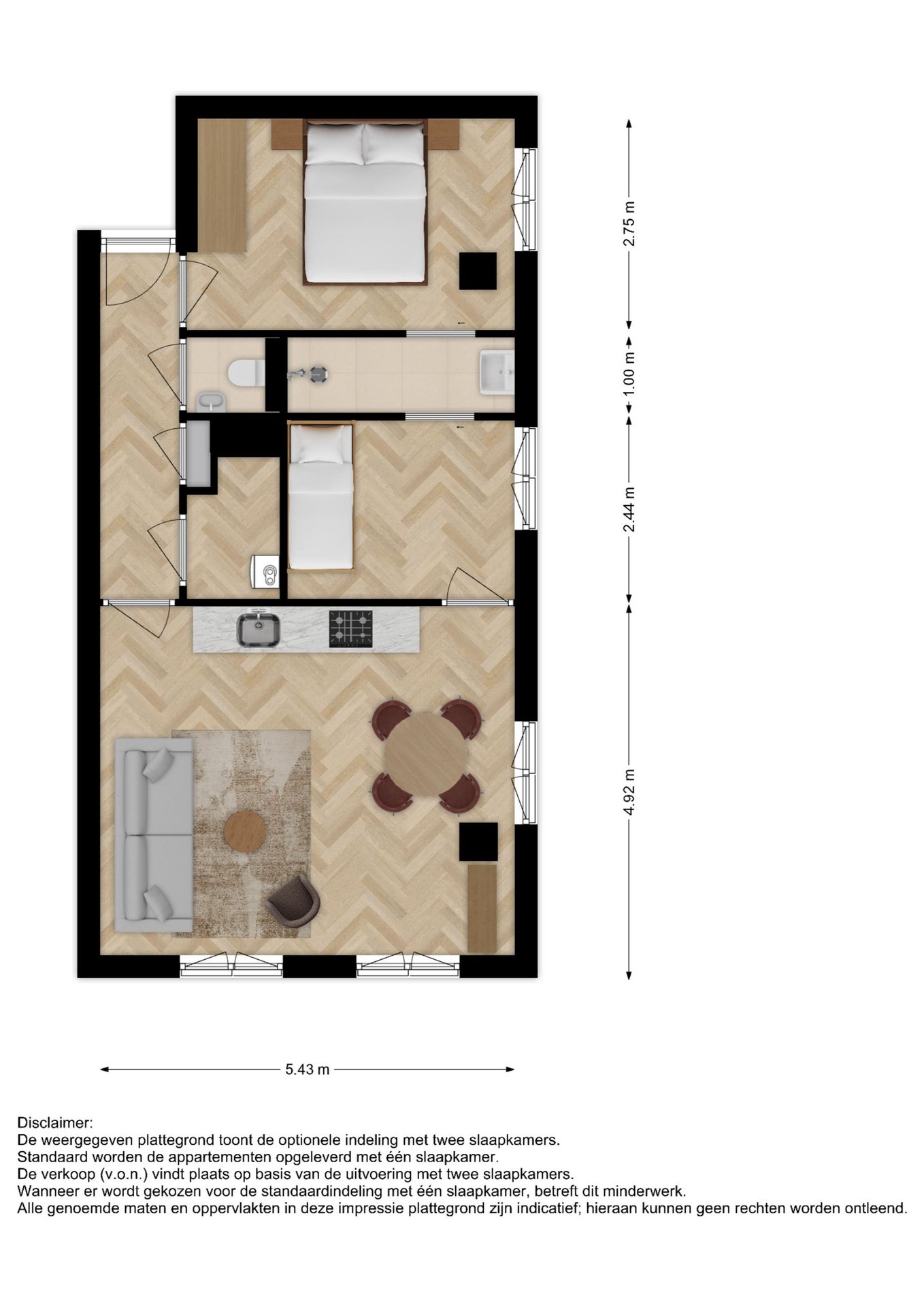 Foto 10 van 3-kamerappartement (Bouwnr. 12)