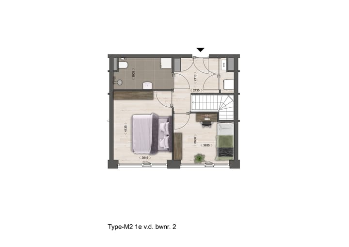 Foto 7 van Appartement - type 2a (Bouwnr. 4)