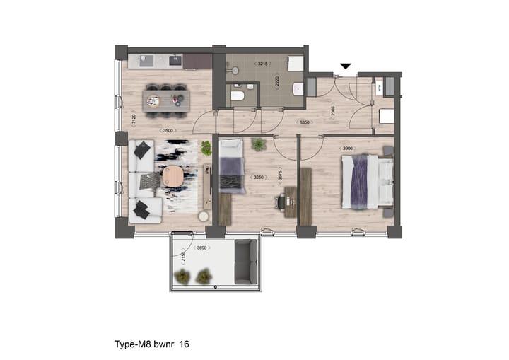 Appartement - type 5 (Bouwnr. 38)