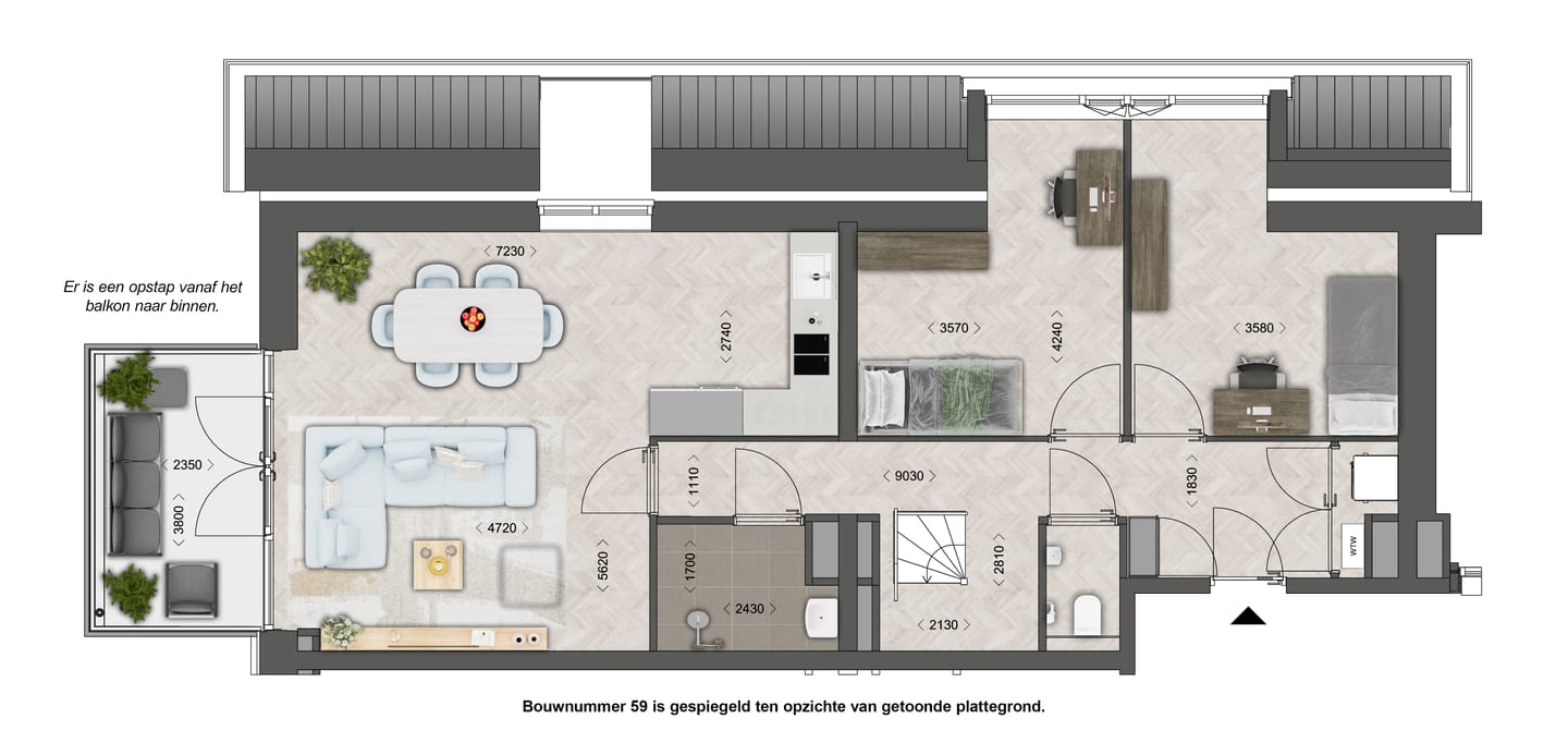 Foto 19 van Appartement - type 11 (Bouwnr. 59)