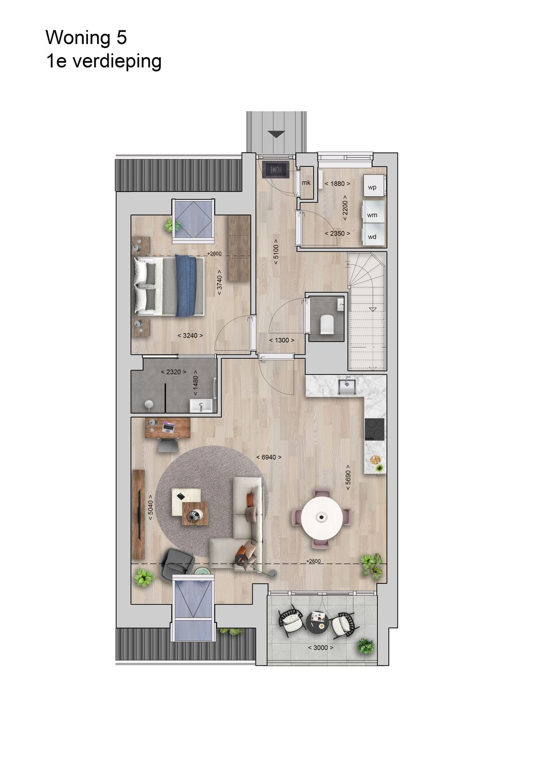 Foto 7 van Appartementen (Bouwnr. 5)