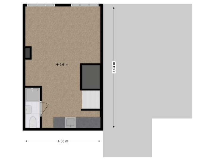 Bijgebouw verdieping