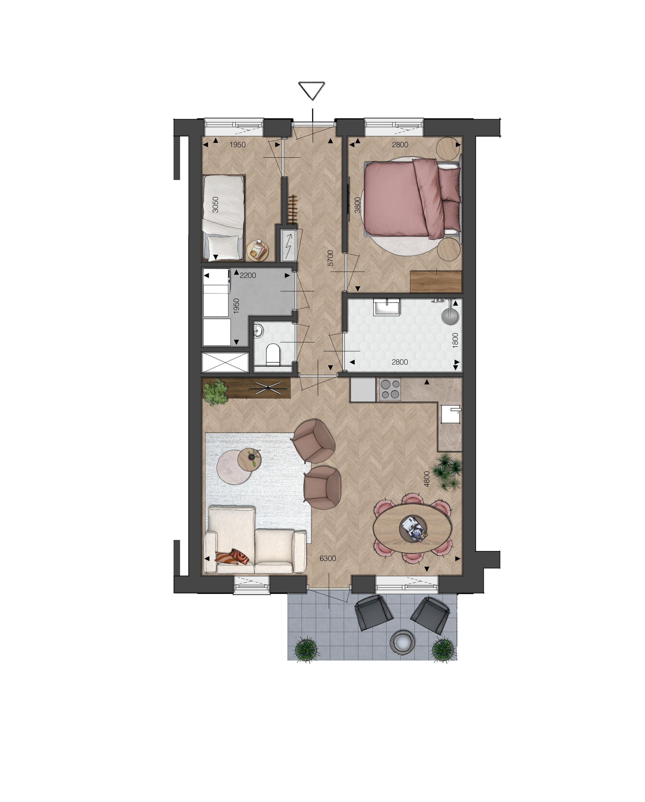 Photo 6 of Appartement - 3-kamer Fabriek (A4) (Bouwnr. bnr. 37)