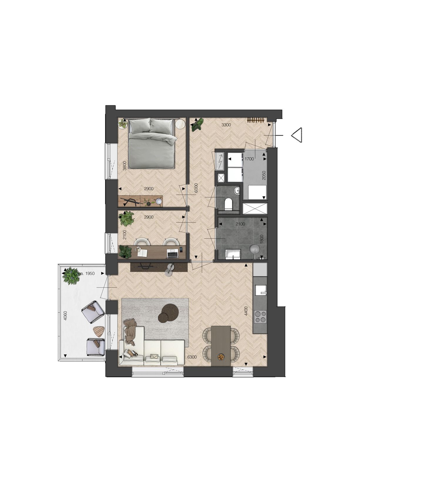 Photo 5 of Appartement - 3-kamer Fabriek (A2) (Bouwnr. bnr. 31)