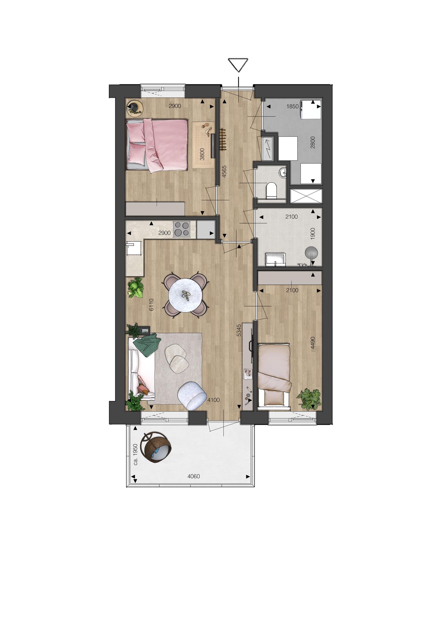 Foto 4 van Appartement - 3-kamer Fabriek (A6) (Bouwnr. bnr. 48)