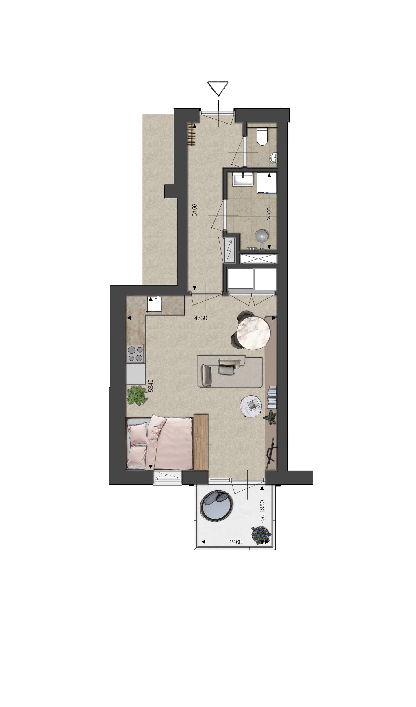 Foto 4 van Appartement - 1-kamer Fabriek (A3) (Bouwnr. bnr. 30)