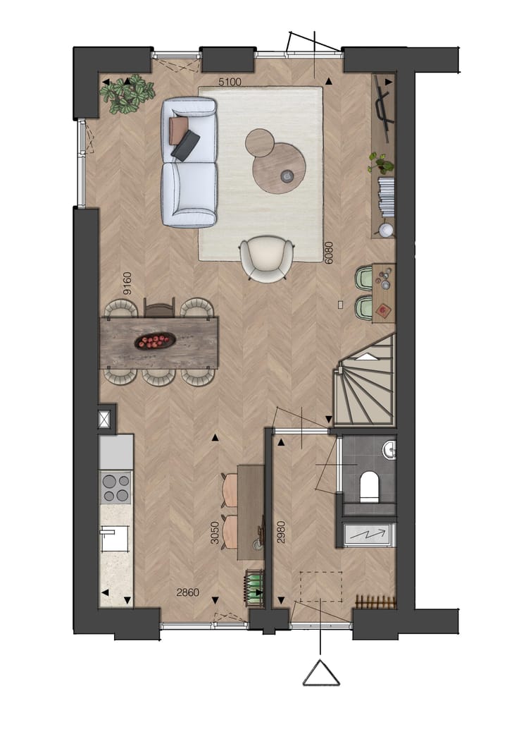 Photo 5 of Blok 01 - Hoekwoning - Zuivelhoek (Bouwnr. bnr. 1)