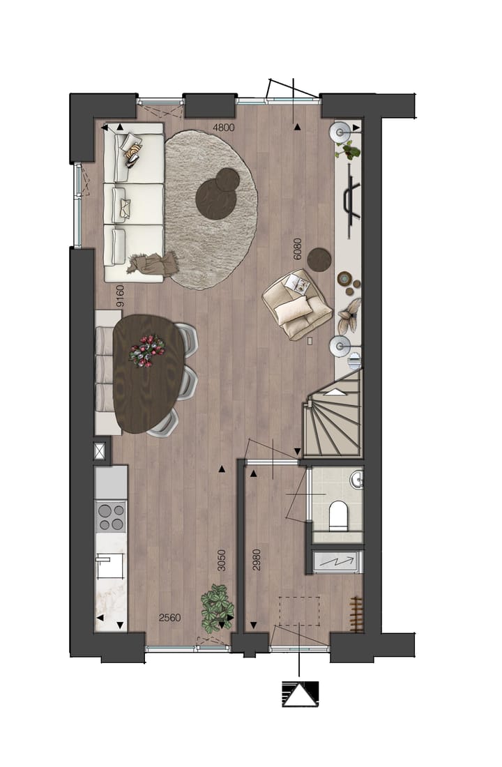 Foto 5 van Blok 02 - Hoekwoning - Zuivelhoek (Bouwnr. bnr. 7)