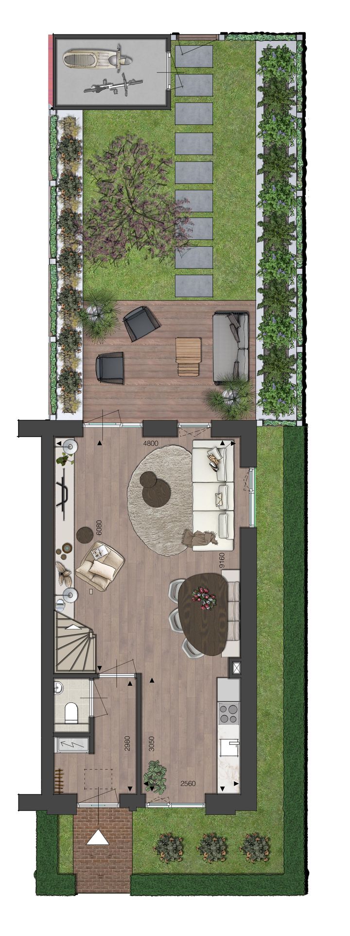 Foto 4 van Blok 02 - Hoekwoning - Zuivelhoek (Bouwnr. bnr. 12)