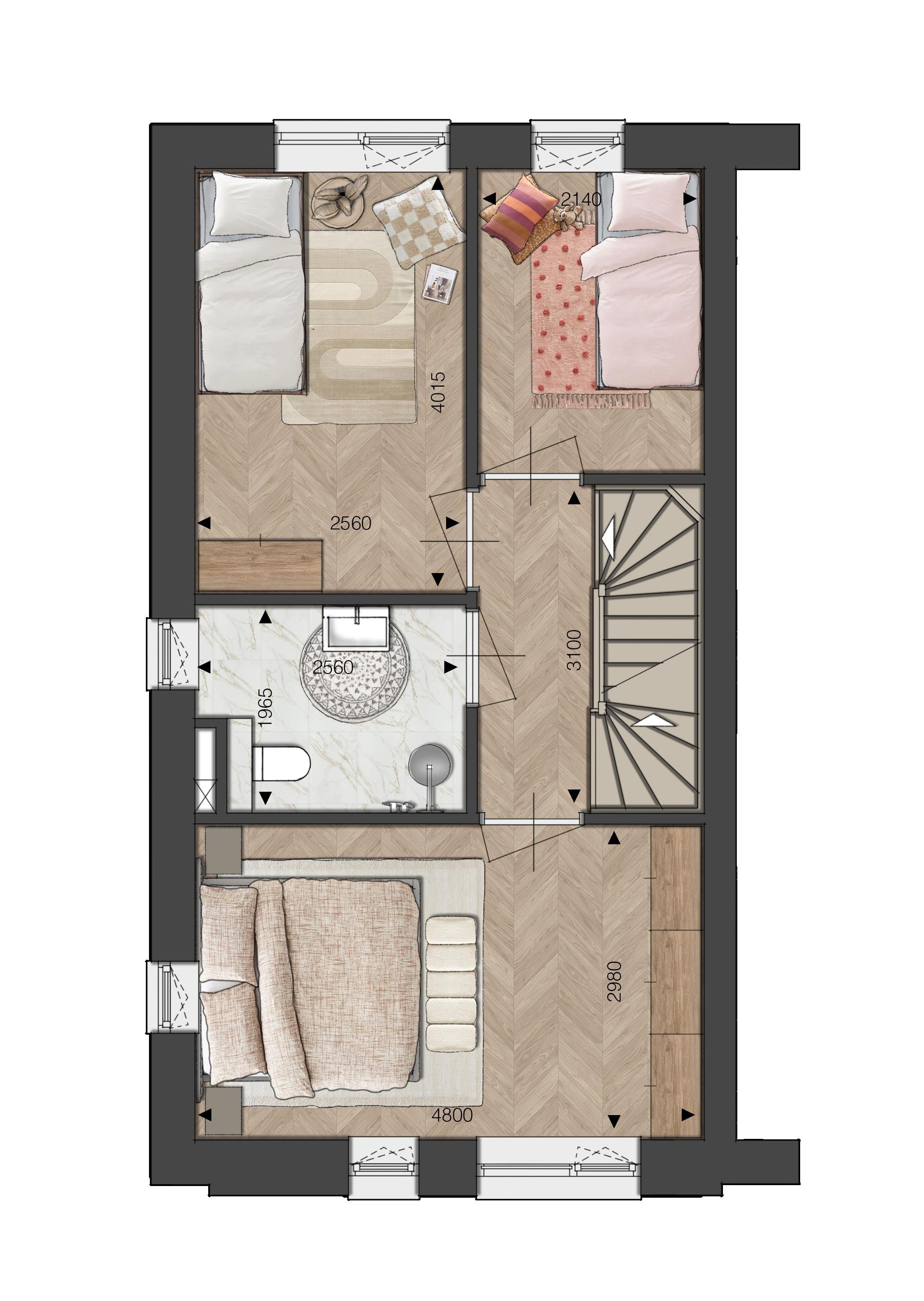 Foto 6 van Blok 03 - Hoekwoning - Zuivelhoek (Bouwnr. bnr. 13)