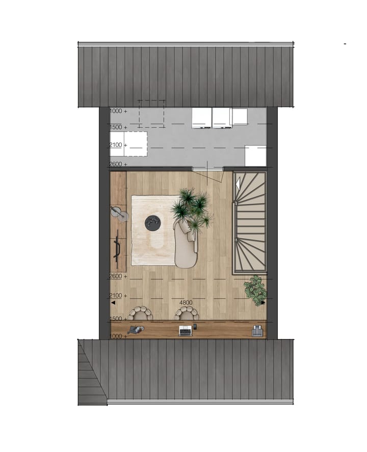 Photo 7 of Blok 01 - Tussenwoning - Tussenspoor (Bouwnr. bnr. 2)