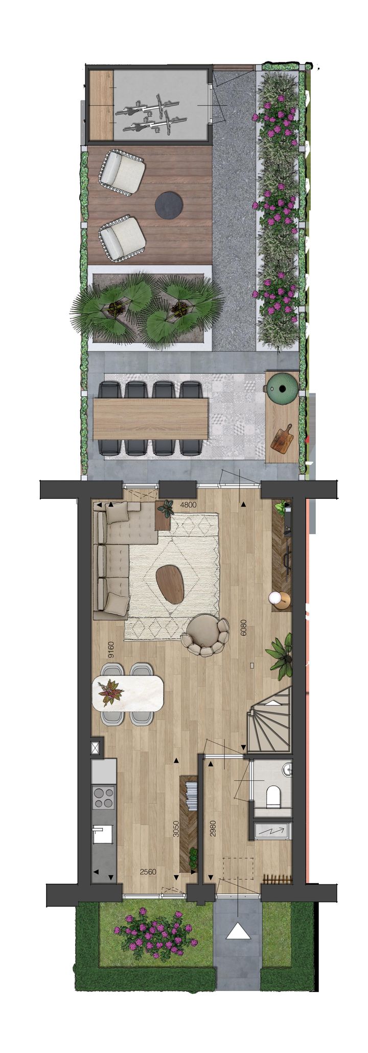 Photo 4 of Blok 01 - Tussenwoning - Tussenspoor (Bouwnr. bnr. 5)