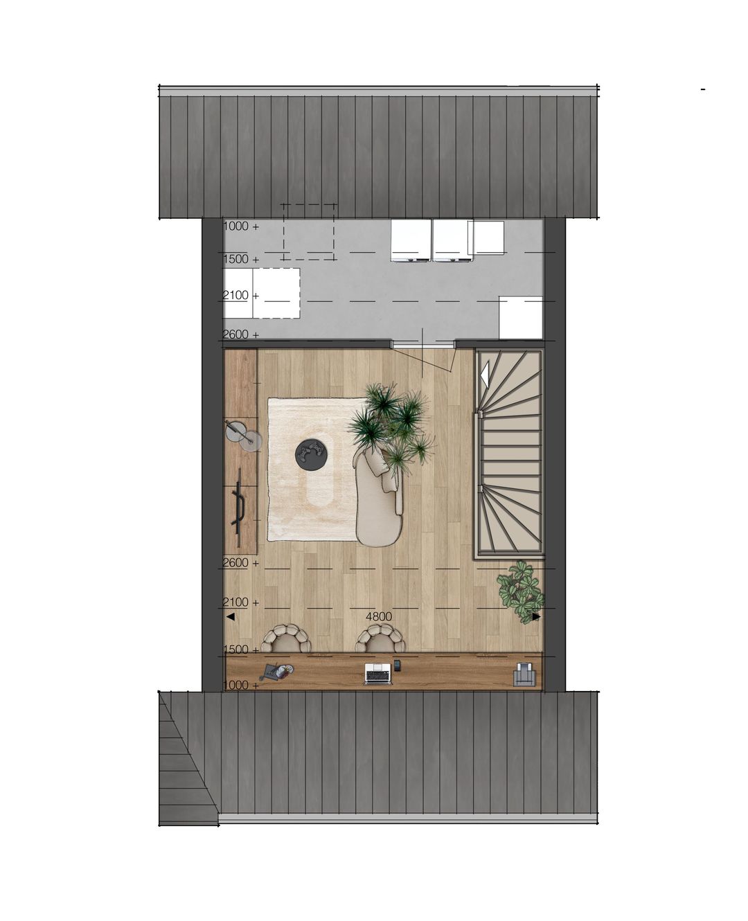 Foto 7 van Blok 03 - Tussenwoning - Tussenspoor (Bouwnr. bnr. 14)