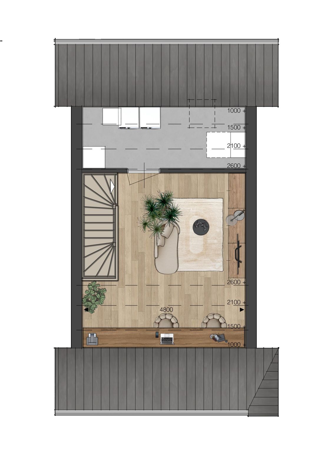 Foto 7 van Blok 01 - Tussenwoning - Tussenspoor (Bouwnr. bnr. 4)