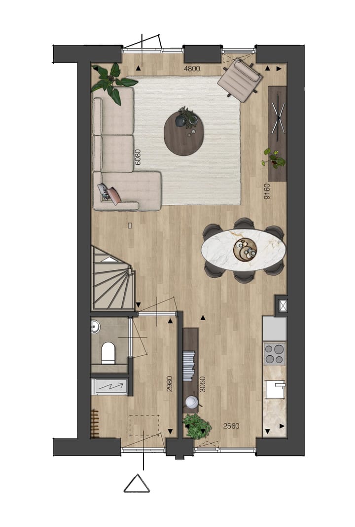 Foto 5 van Blok 03 - Hoekwoning - Zuivelhoek (Bouwnr. bnr. 16)