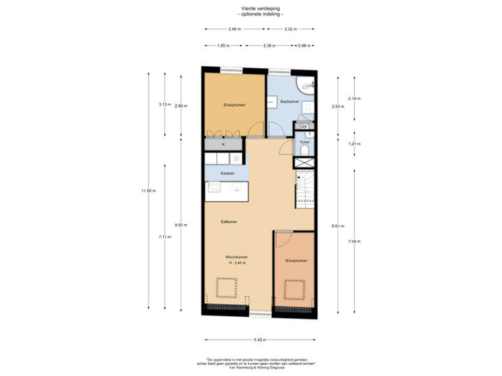 Vierde verdieping (optie)