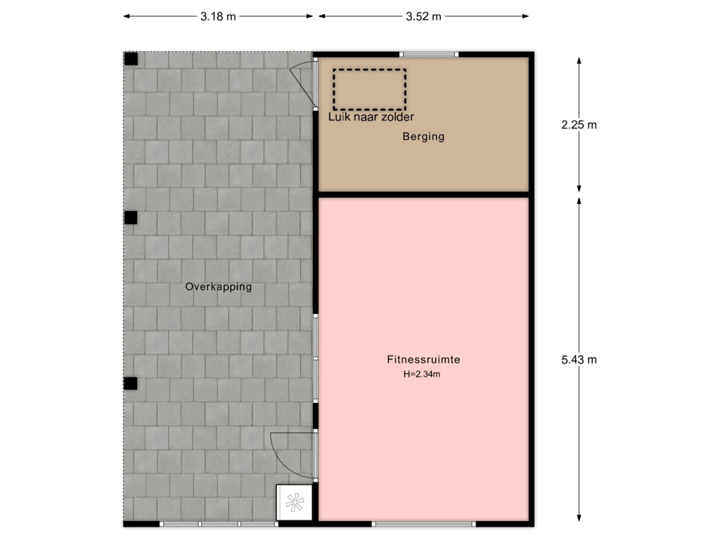 Berging begane grond