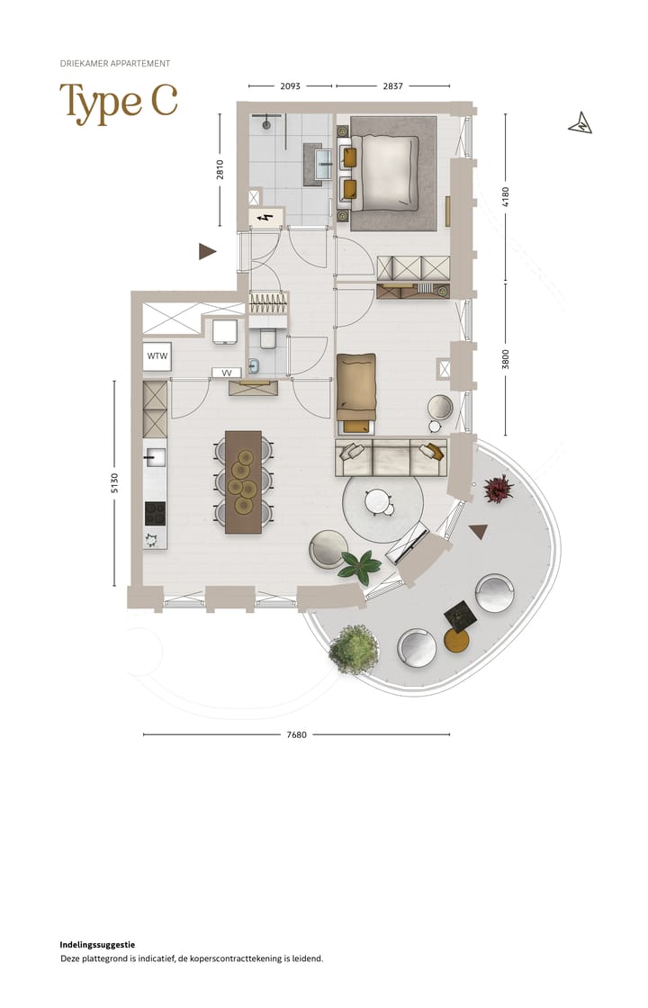 Foto 2 van Type C (Bouwnr. 9)