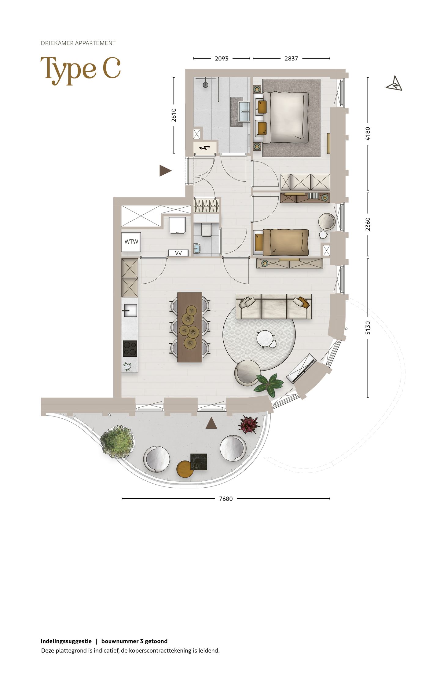 Foto 4 van Type C (Bouwnr. 12)