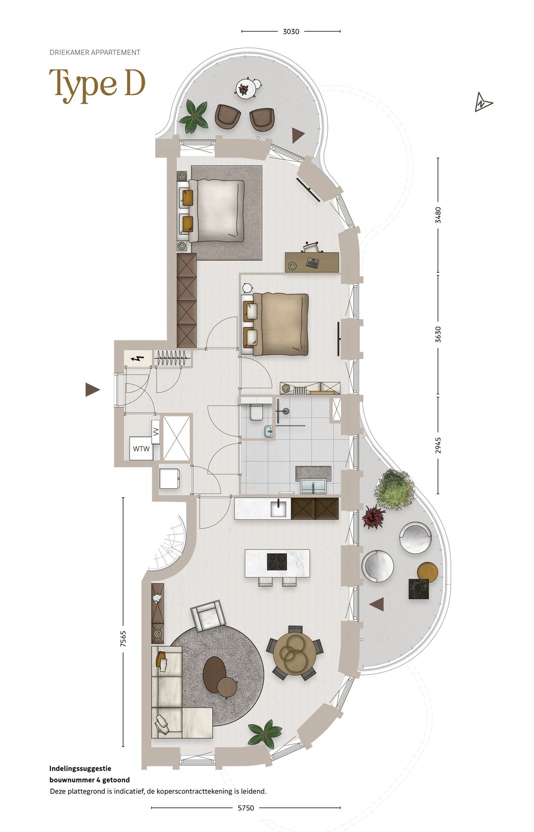 Foto 2 van Type D (Bouwnr. 13)