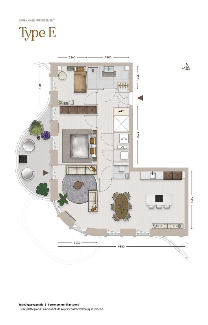 Foto 3 van Type E (Bouwnr. 11)