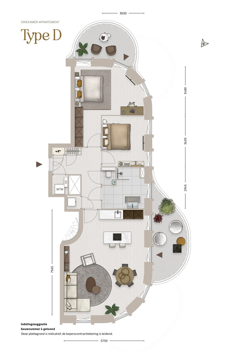 Foto 2 van Type D (Bouwnr. 19)