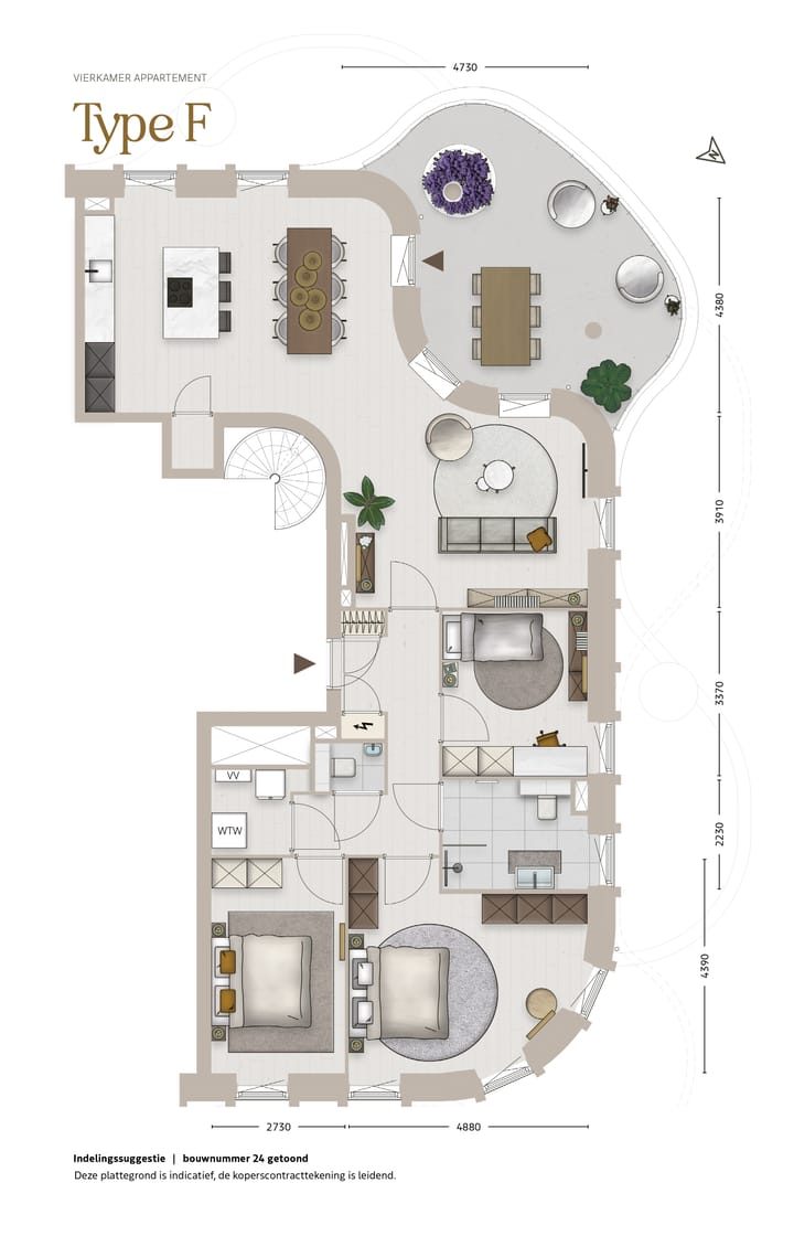 Foto 2 van Type F (Bouwnr. 28)