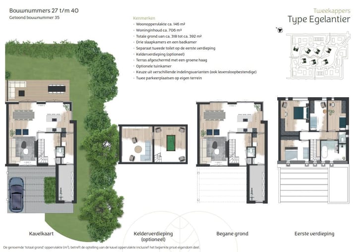 Foto 3 van Twee-onder-één-kapwoning - Egelantier (Bouwnr. 30)