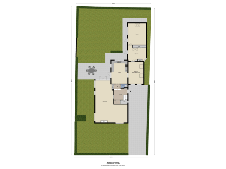 Begane grond met tuin