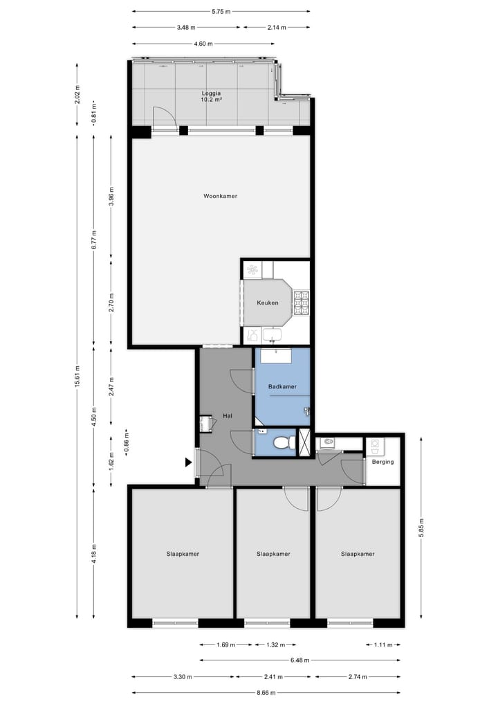 Foto 46 van Catharinastraat 6-B