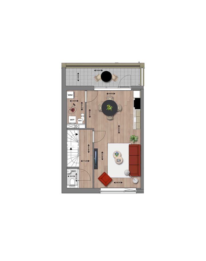 Foto 4 van Bovenwoning (Bouwnr. 12)