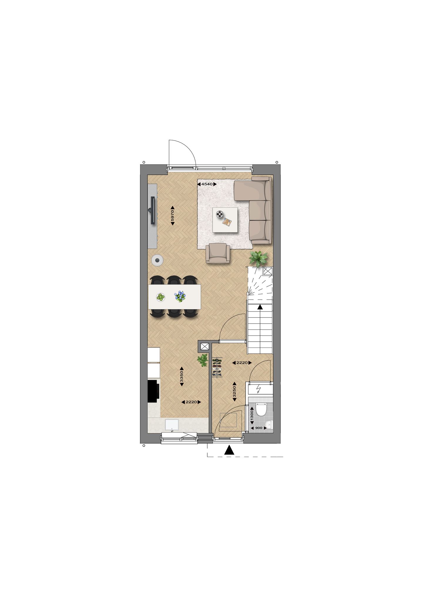 Foto 4 van Rijwoning type A (Bouwnr. 7)