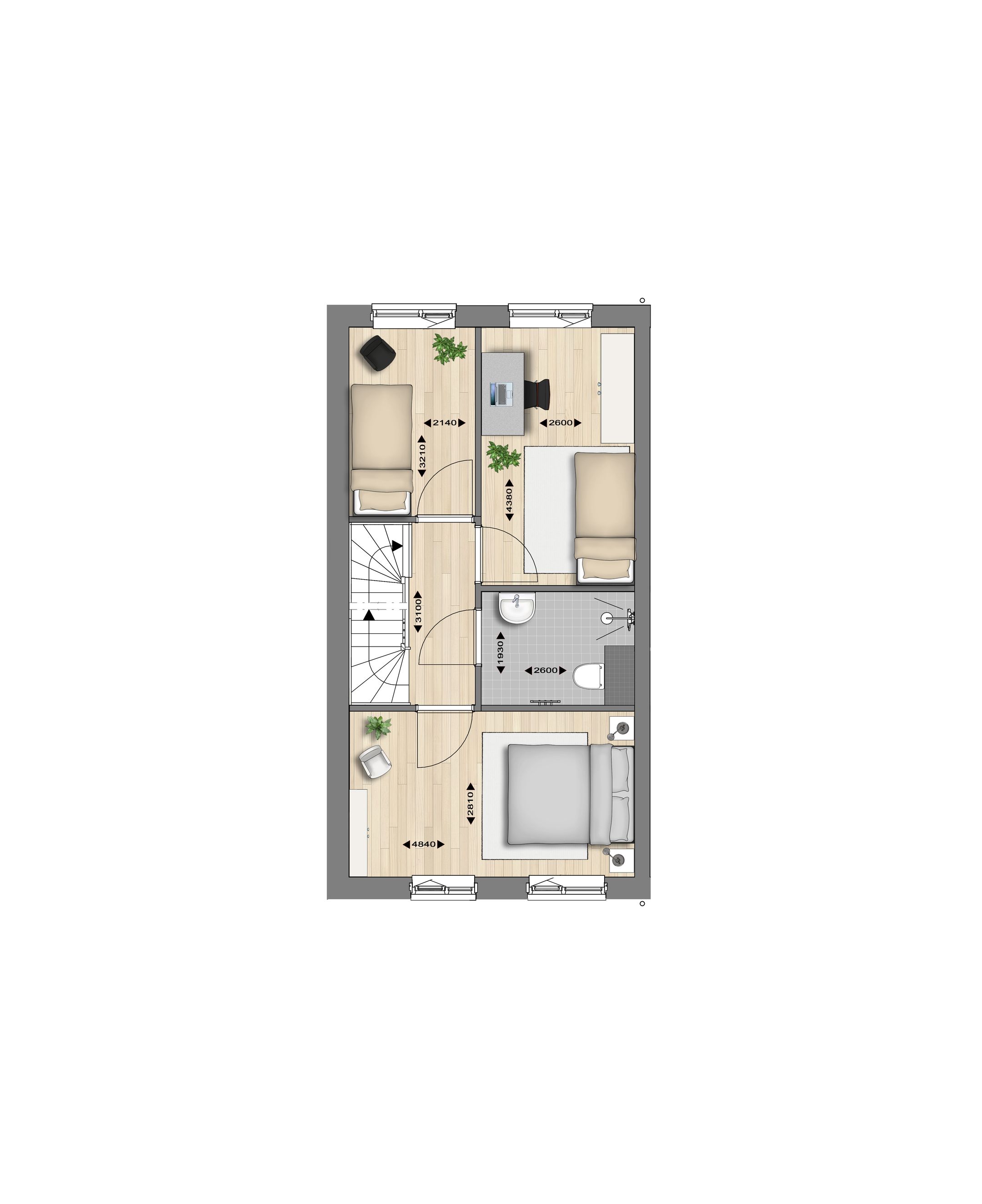 Foto 6 van Rijwoning type B (Bouwnr. 6)