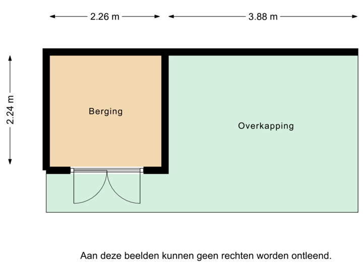 Berging en overkapping