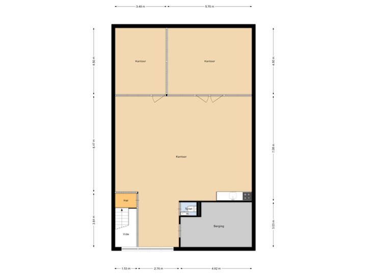 1e Verdieping/kantoor