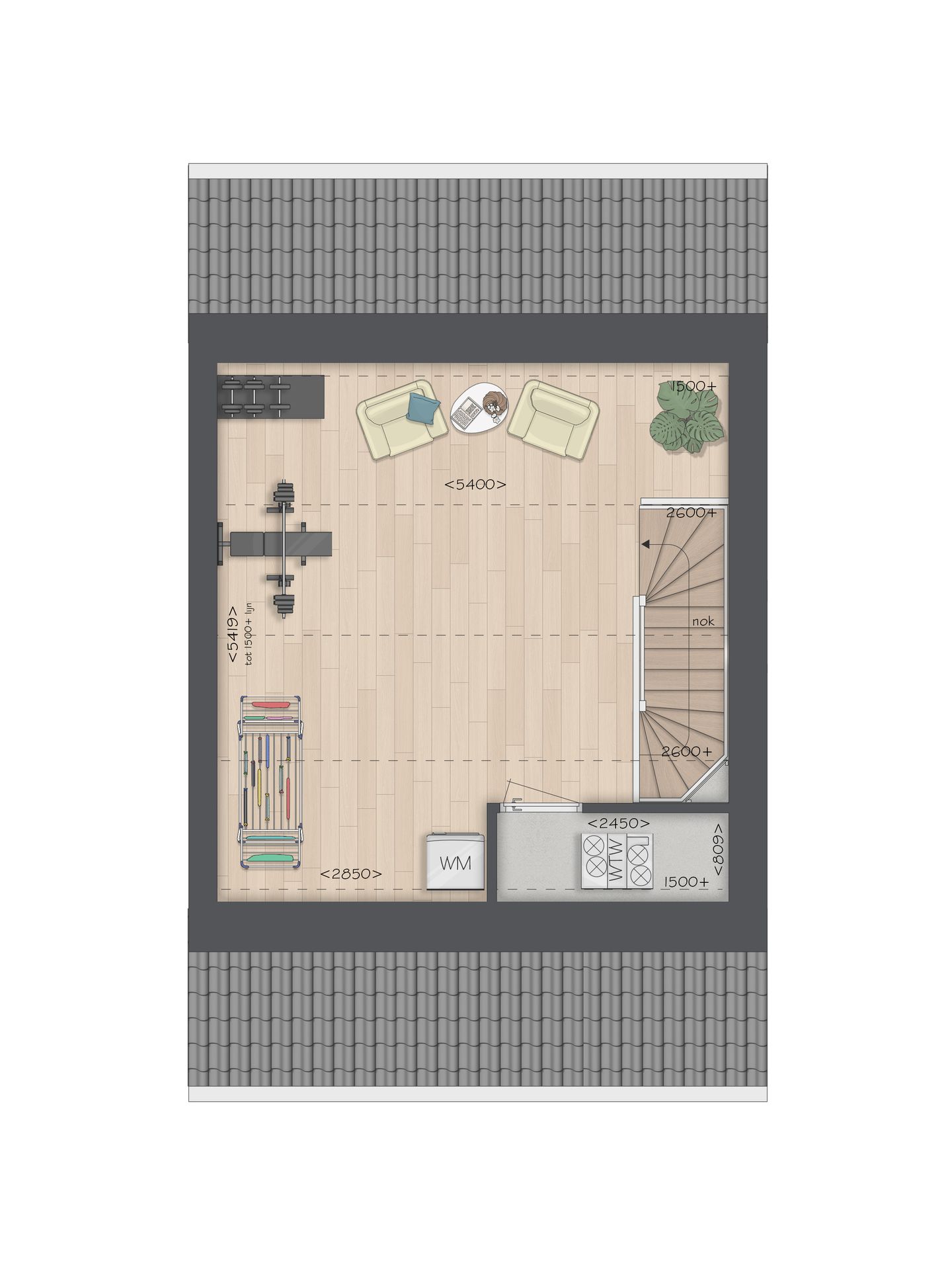 Foto 5 van Tussenwoning type D (Bouwnr. 16)