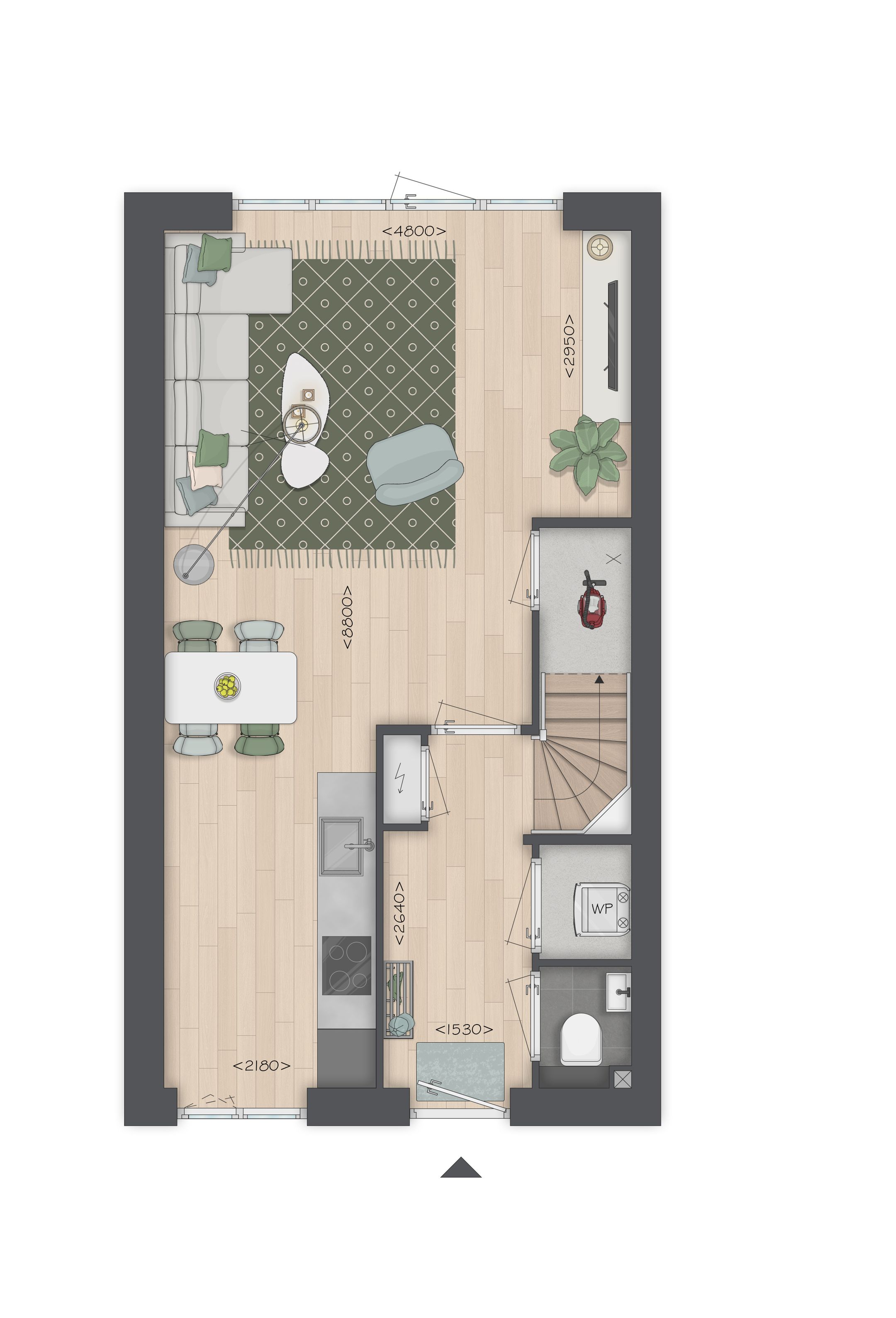 Photo 3 of Tussenwoning type G (Bouwnr. 10)