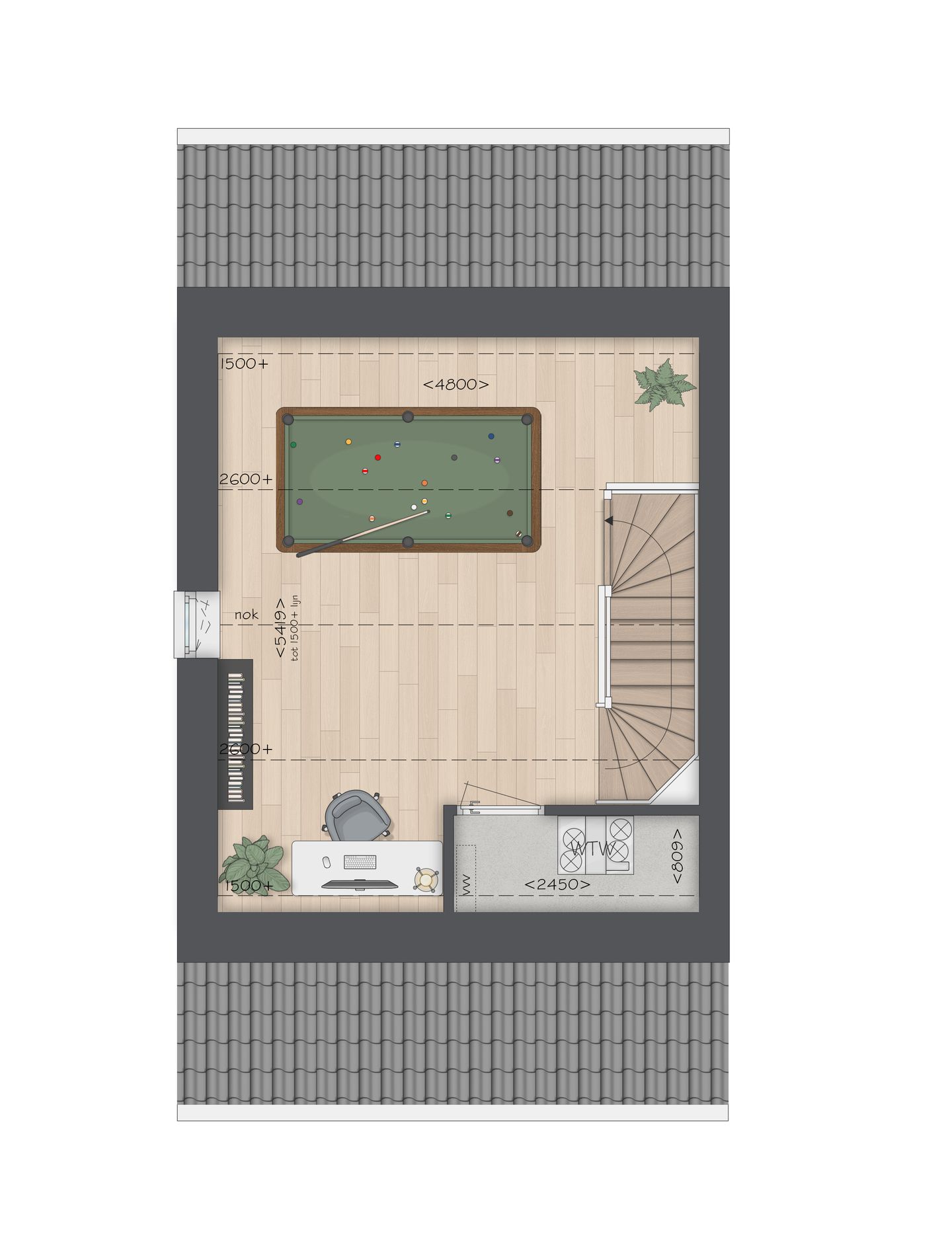 Photo 5 of Tussenwoning type G (Bouwnr. 10)