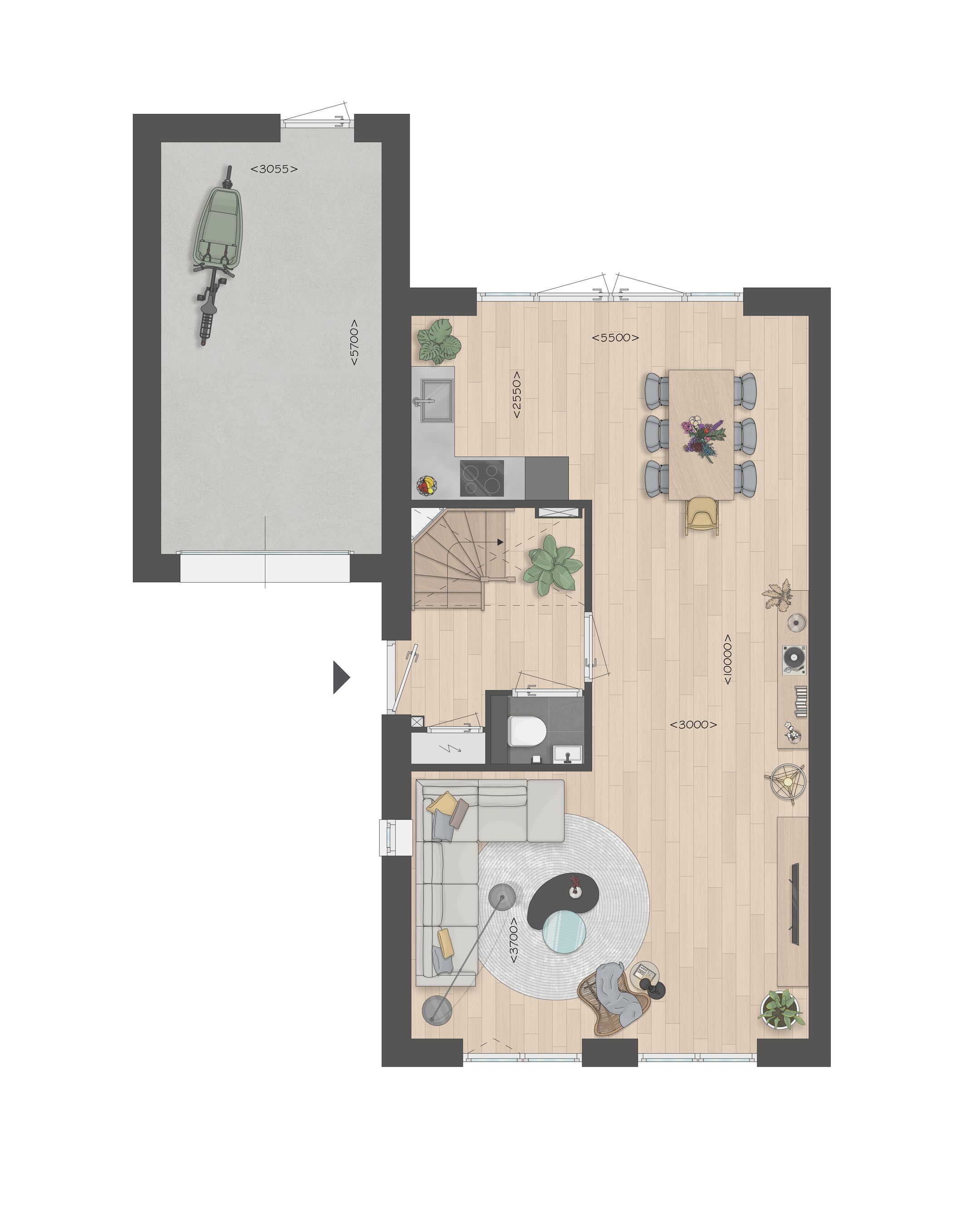 Foto 3 van Tweekapper type A (Bouwnr. 2)