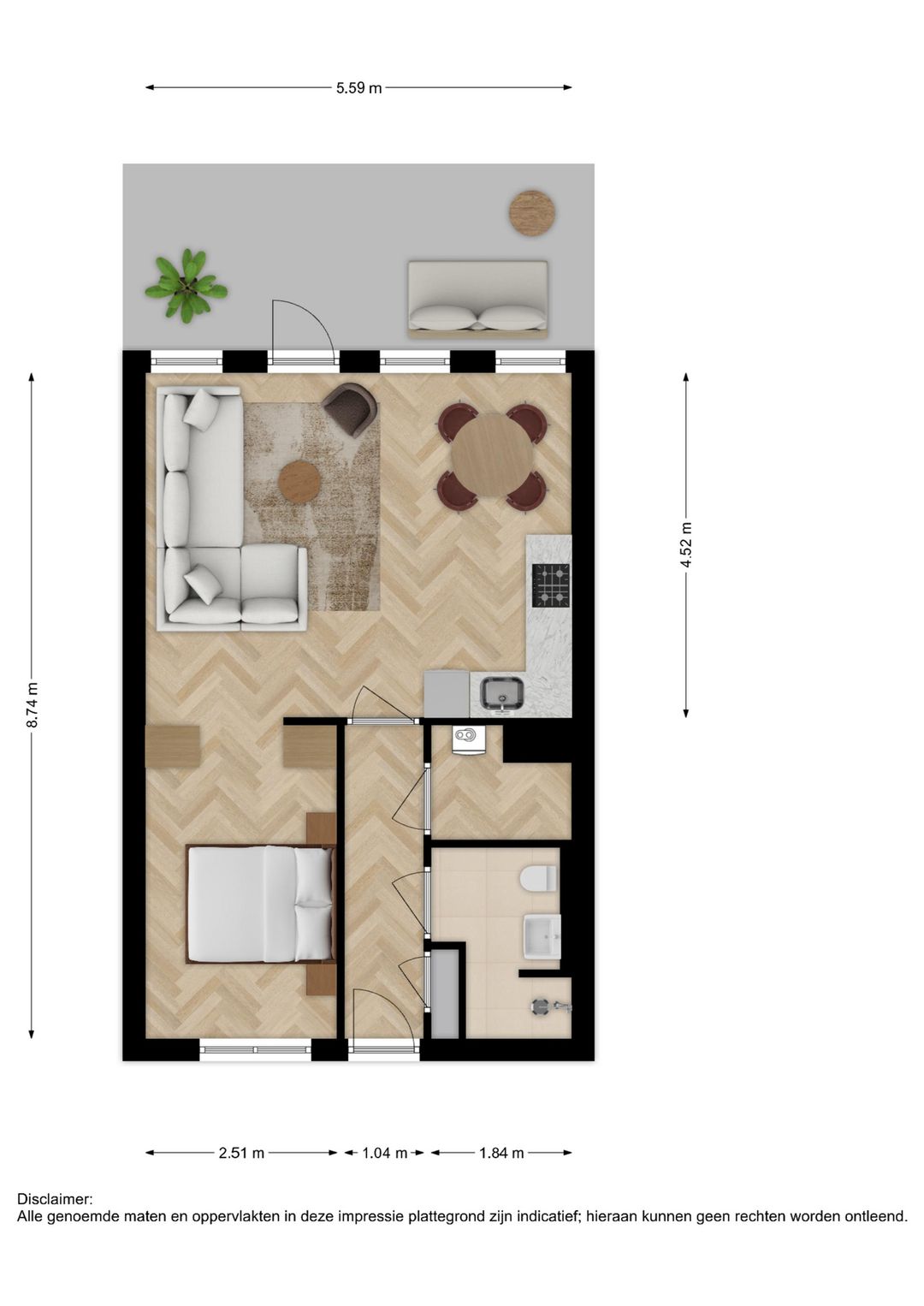 Foto 7 van Loft-appartement (Bouwnr. 20)