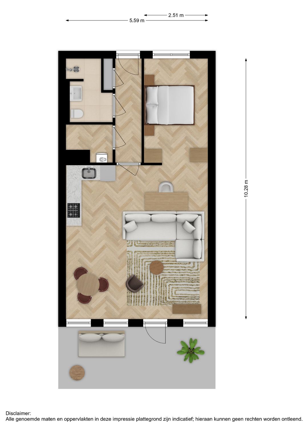 Foto 8 van Loft-appartement (Bouwnr. 28)